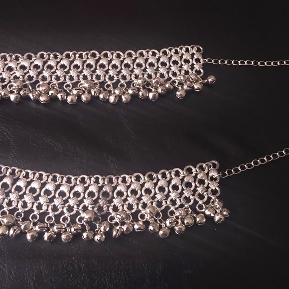 Bohemian Bridal Barefoot Sandals-New Silver Bells Beach Wedding Jewelry - Picture 7 of 9